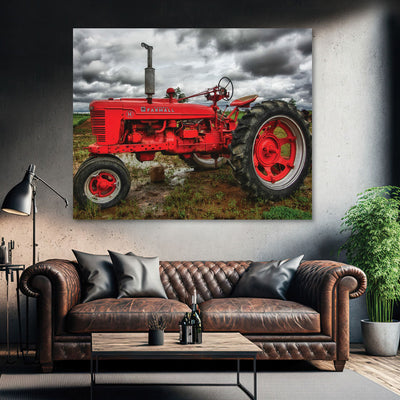 Modern Farmhouse Rustic Tractor Art Print