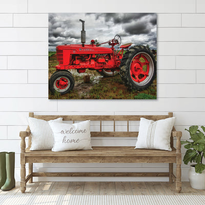 Modern Farmhouse Rustic Tractor Art Print