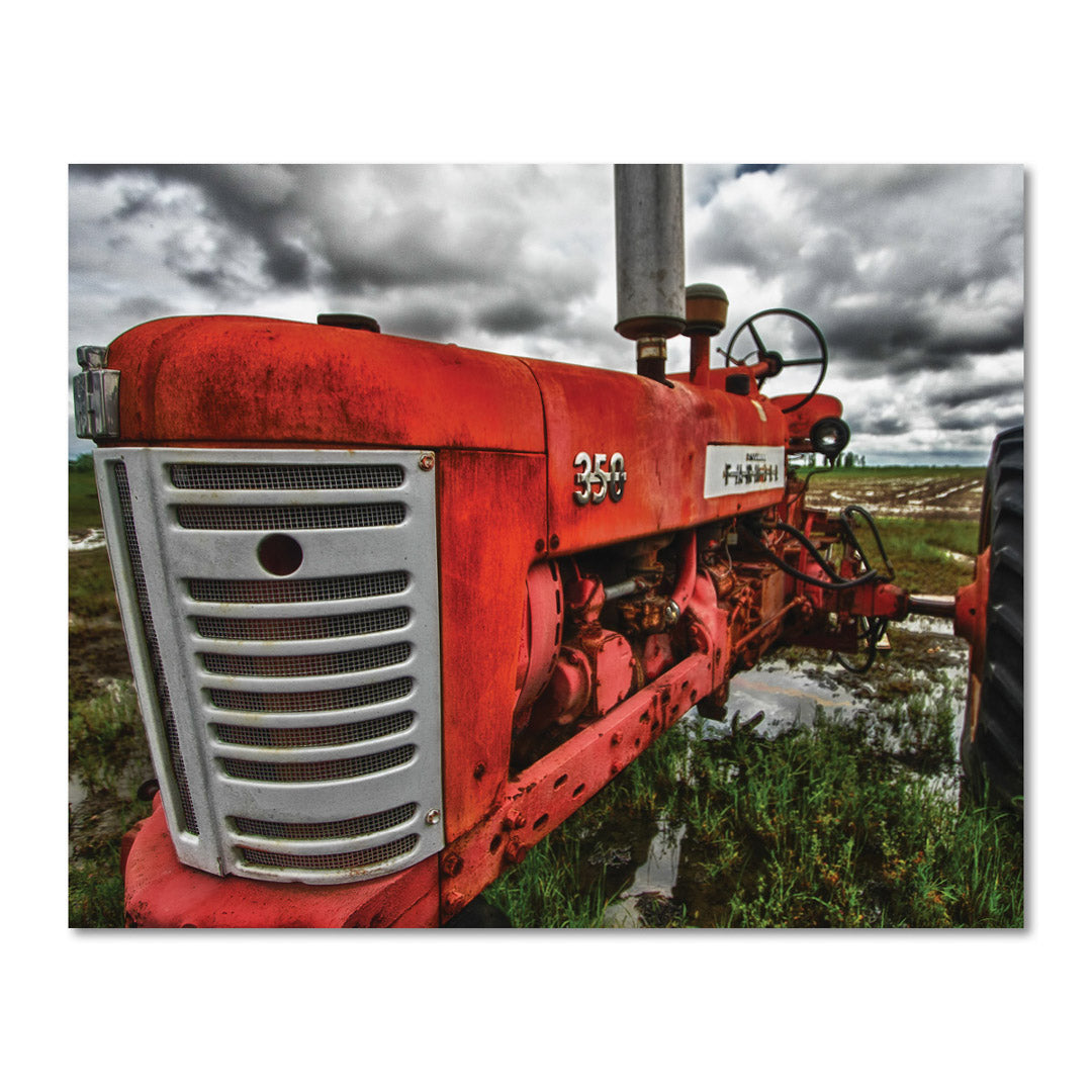 Country Home Antique Tractor Wall Art Print