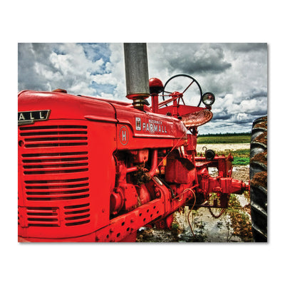 Old Red Farmall Tractor Wall Artwork