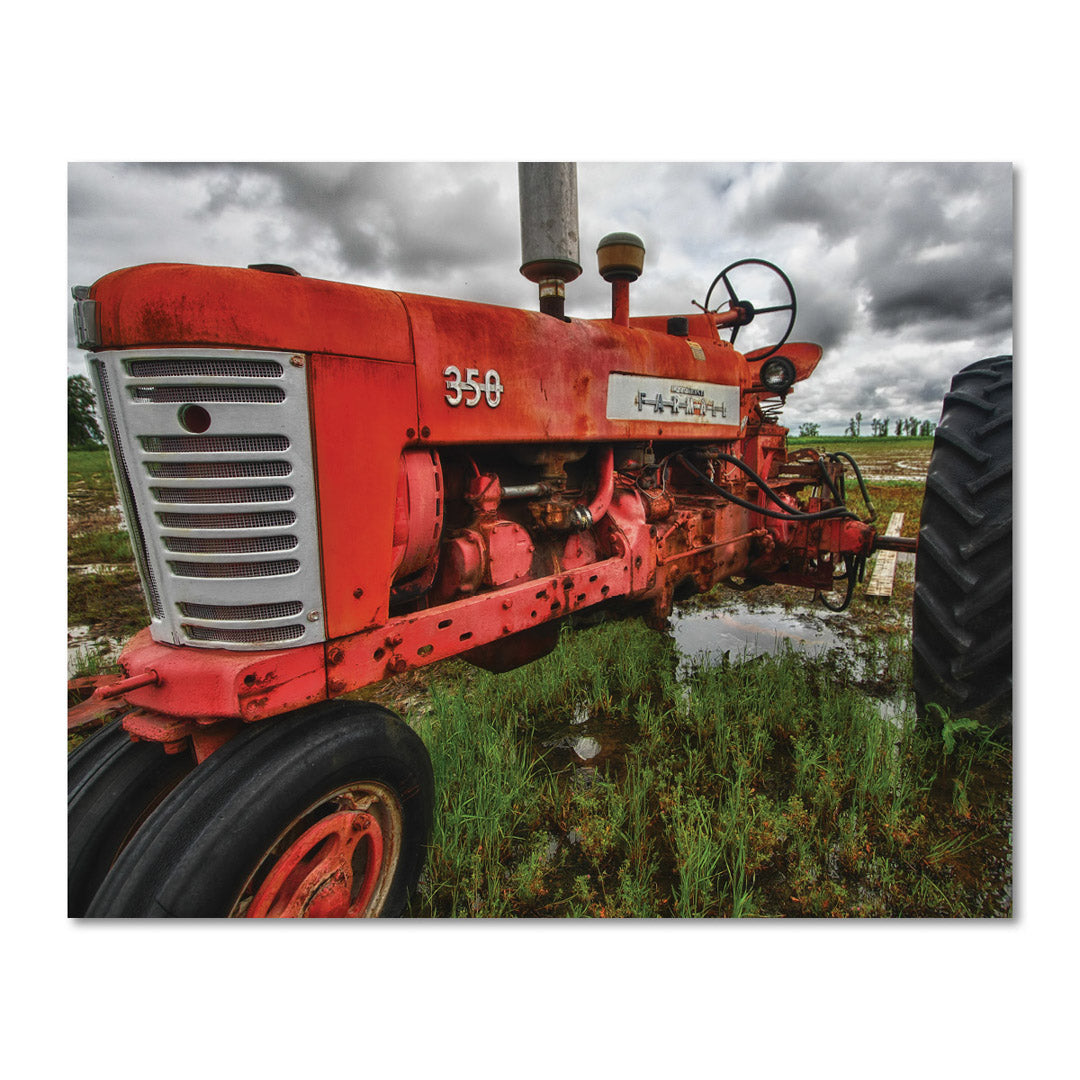 Rustic Red Tractor Wall Artwork