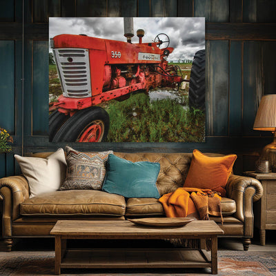 old tractor wall art