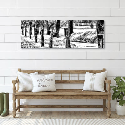 Black and White Fence Art Prints